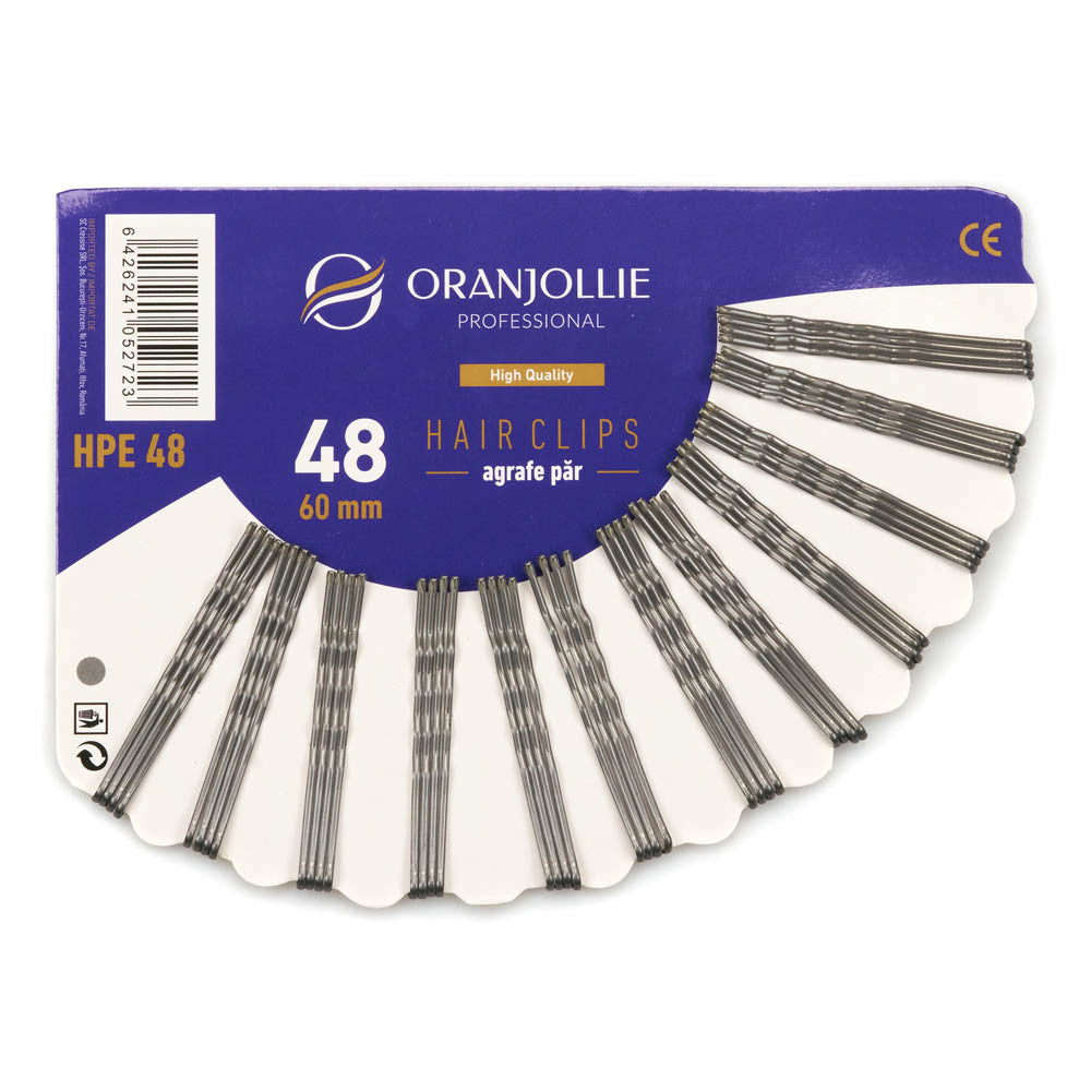 Agrafe evantai 48 pcs Silver Oranjollie