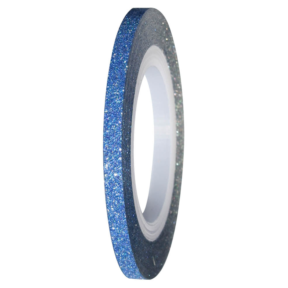 Banda metalica lata cu sclipici Bleumarin