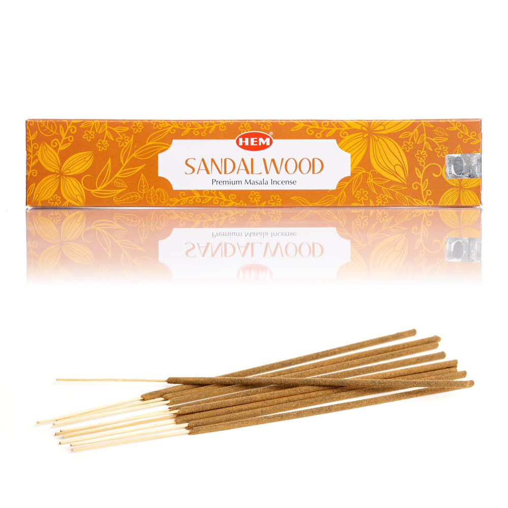 Betisoare parfumate dreptunghi Hem Sandalwood 10buc