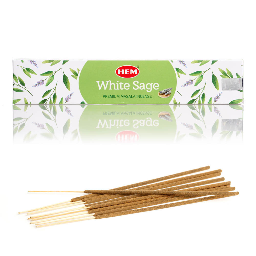 Betisoare parfumate dreptunghi Hem White Sage 10buc