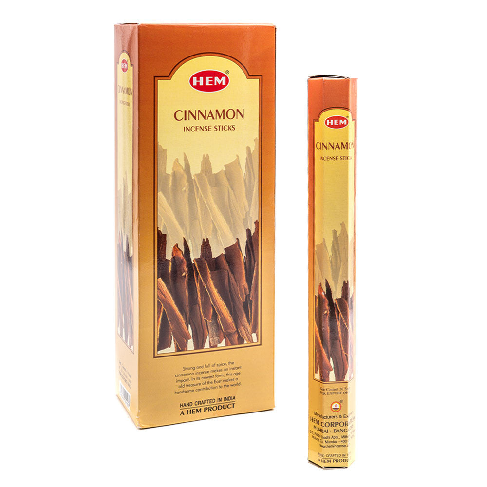 Betisoare parfumate HEM India Cinnamon (Scortisoara) Set 6buc