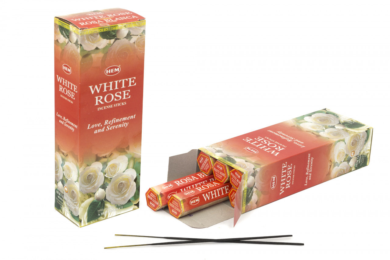 Betisoare parfumate White Rose Set 6buc