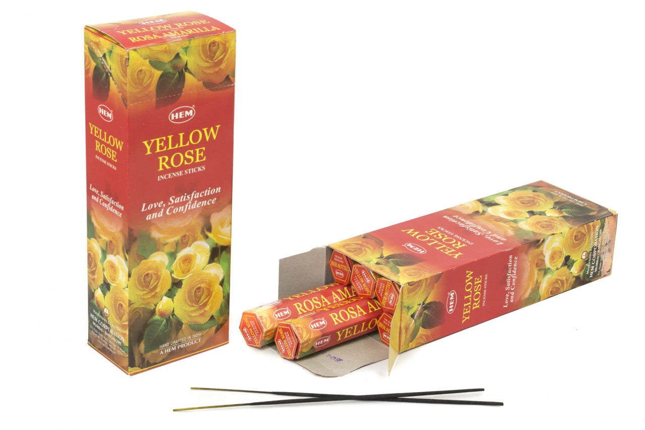 Betisoare parfumate Yellow Rose Set 6buc