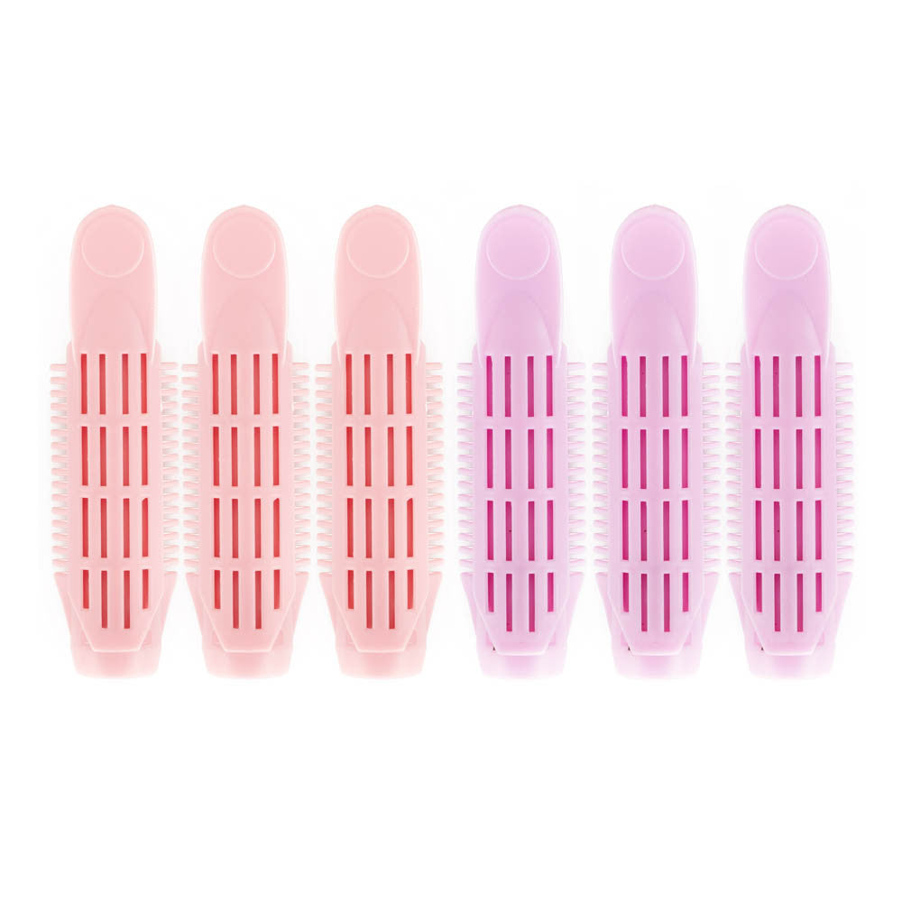 Bigudiuri plastic cu clips 6 set W653 Oranjollie