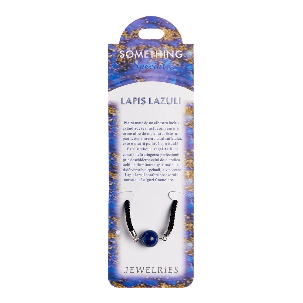 Bratara piatra semipretioasa Lapis Lazuli cu snur
