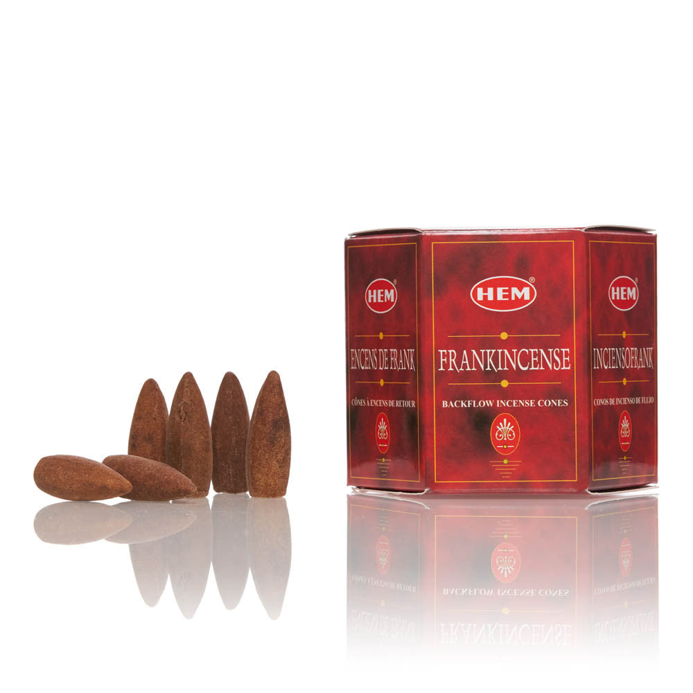 Conuri parfumate backflow Frankincense HEM 40buc