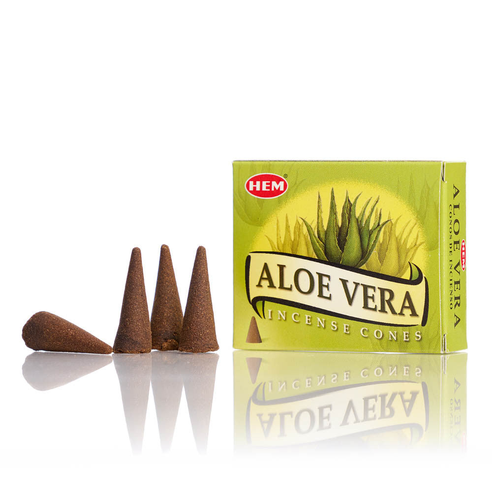 Conuri parfumate HEM Aloe Vera 10buc