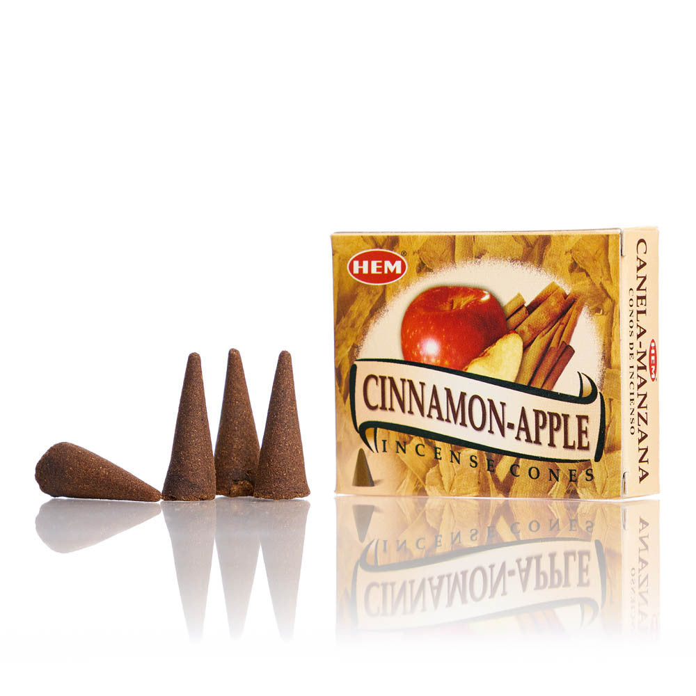 Conuri parfumate HEM Cinnamon-Apple 10buc