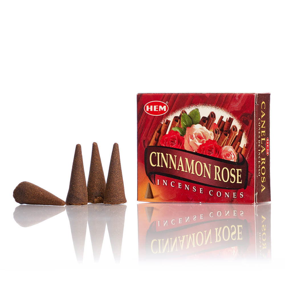 Conuri parfumate HEM Cinnamon Rose 10buc