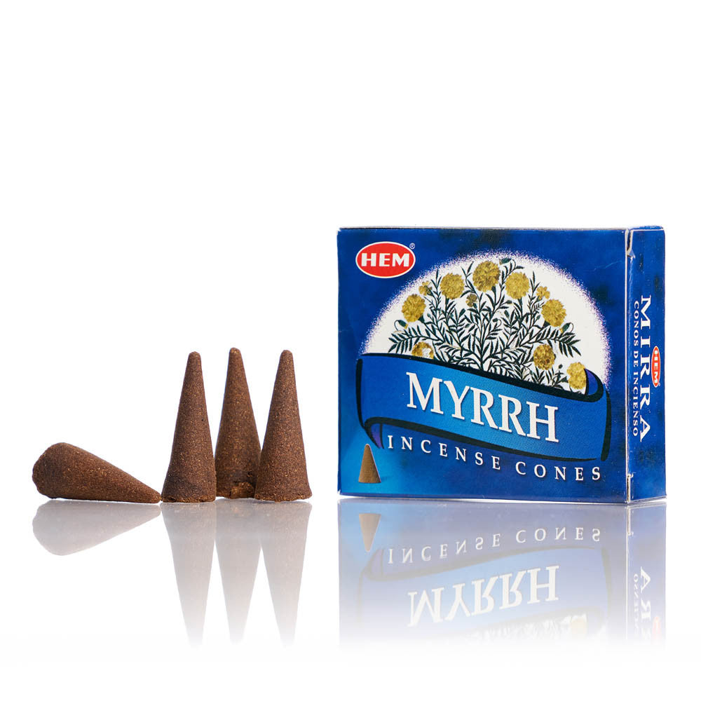 Conuri parfumate HEM Myrrh 10buc