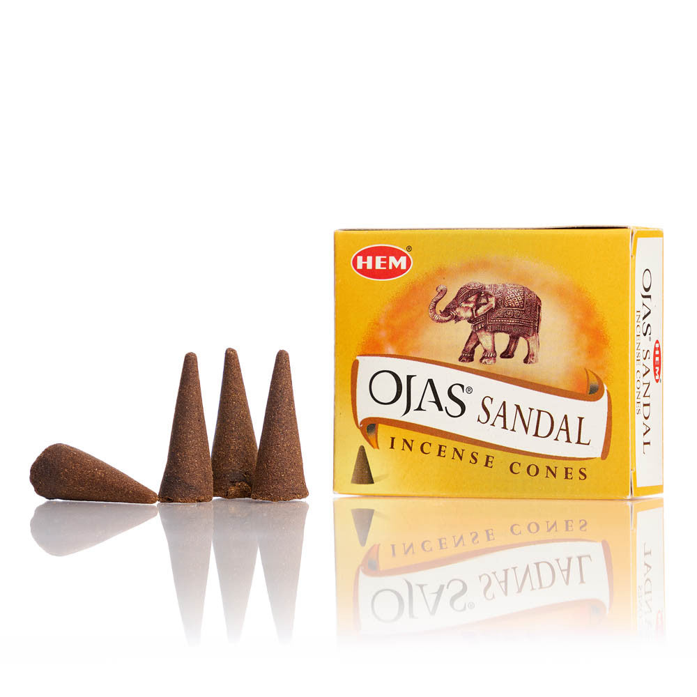 Conuri parfumate HEM Ojas Sandal 10buc