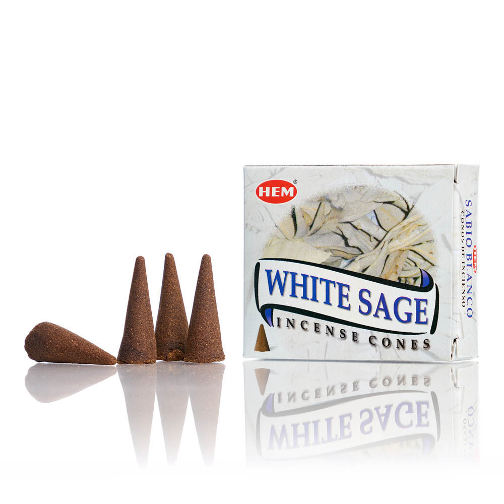 Conuri parfumate HEM White Sage 10buc