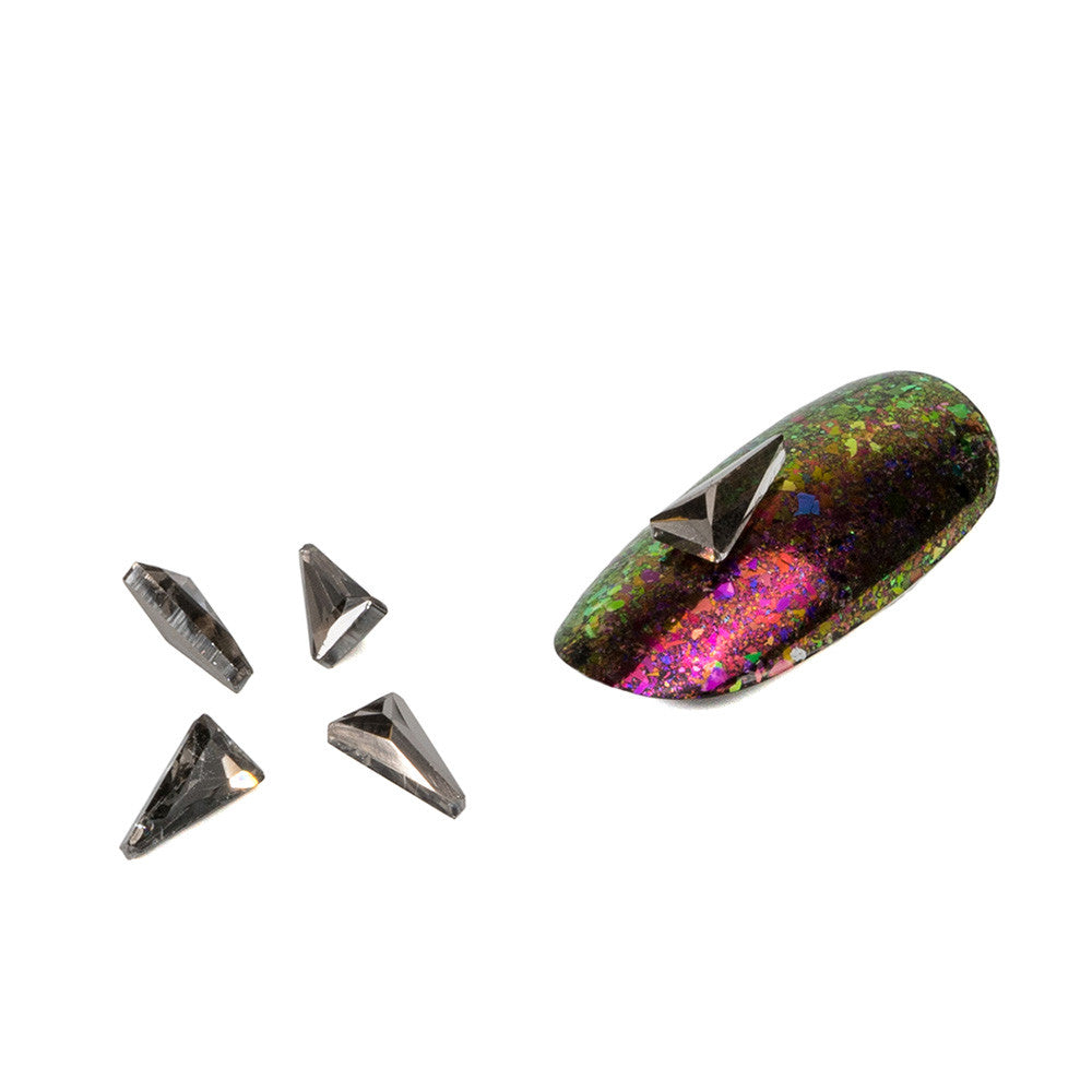 Cristale pentru unghii Argintiu Nr 24 Set 5 buc