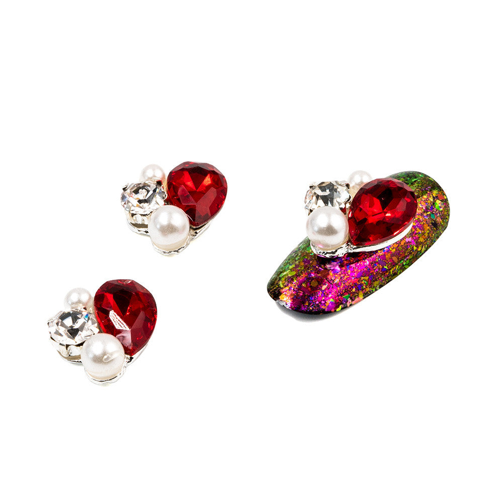 Cristale pentru unghii Red Crystal Nr 74 Set 3 buc