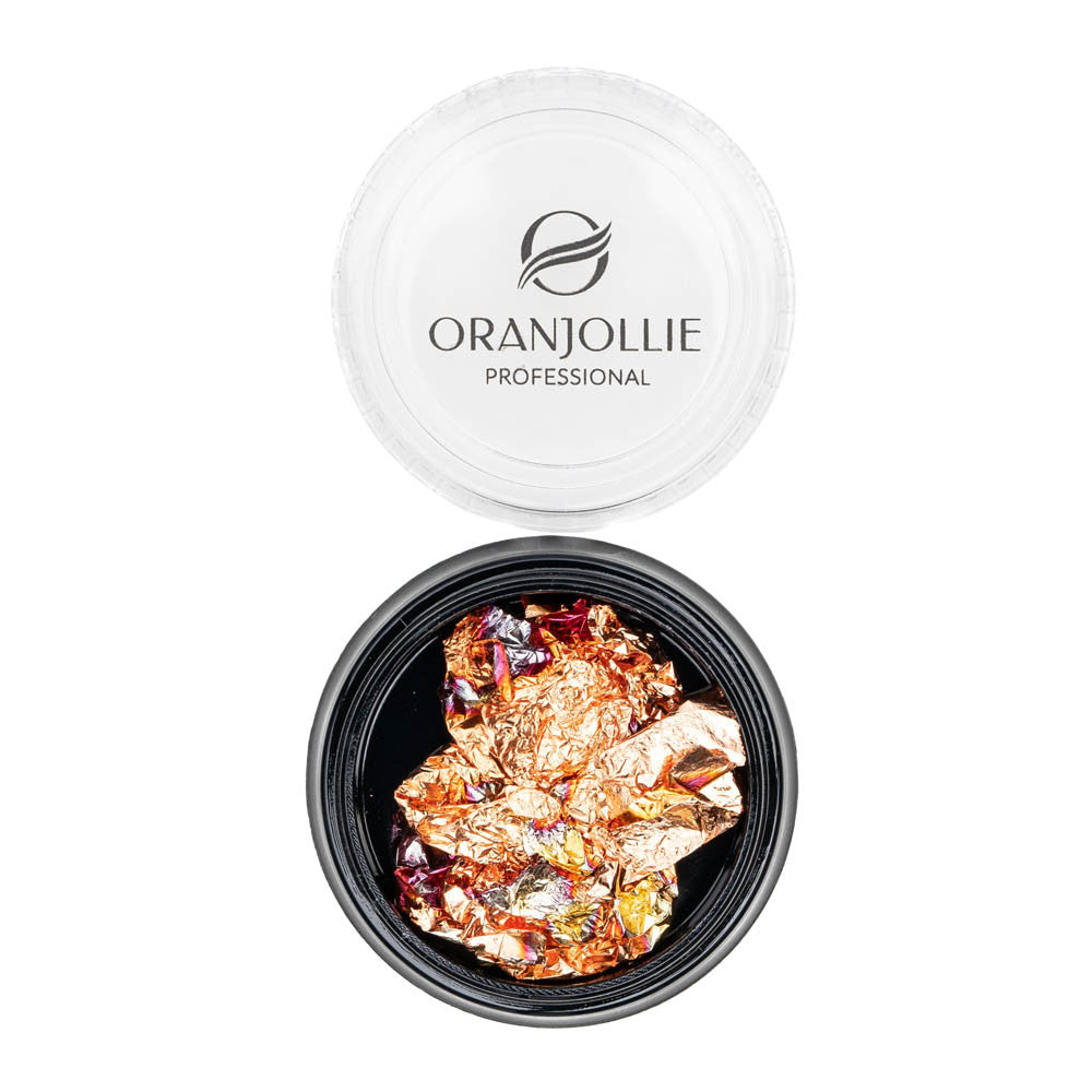 Metallic nail decoration foil 010 Oranjollie