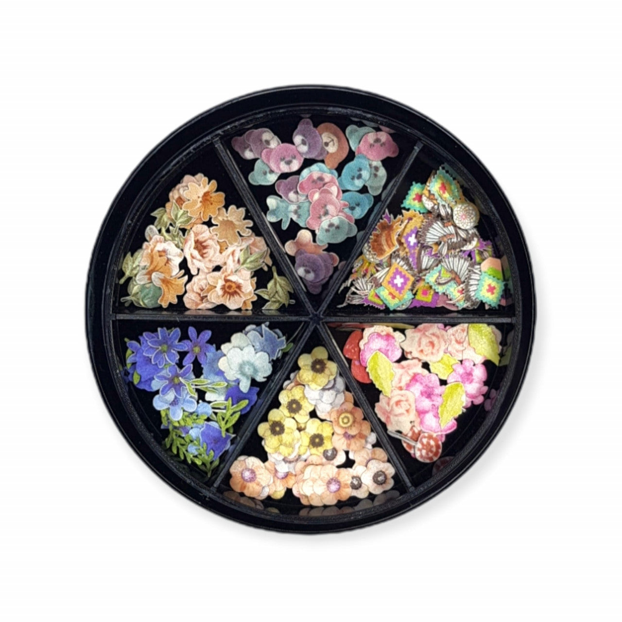 Decor unghii lemn rotund 009 Oranjollie