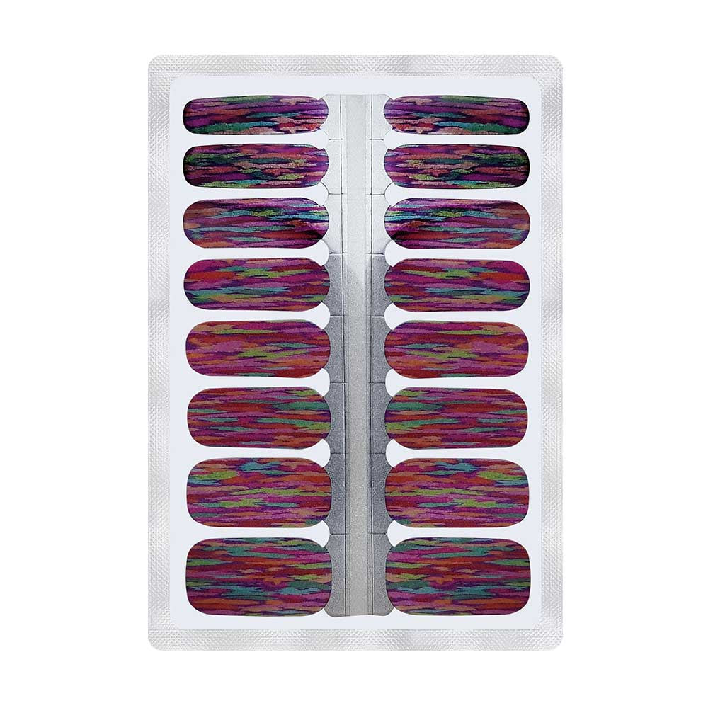 100% nail polish sticker sheet No. 20