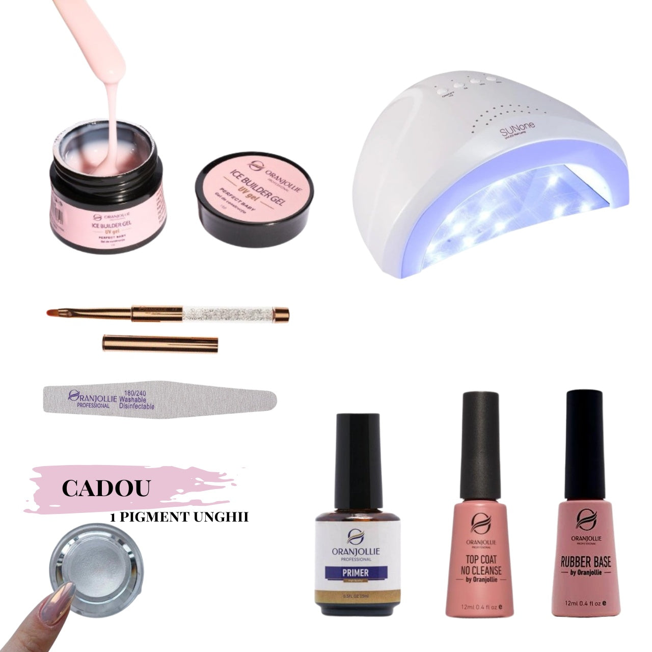 Kit Ice Builder Gel 15g Oranjollie