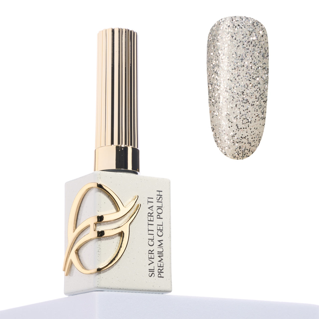 Oja semipermanenta 15ml Oranjollie Silver Gliteratti