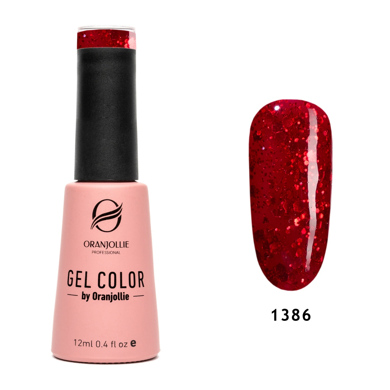 Oja semipermanenta Gel Color Nr.1386 12ml Oranjollie