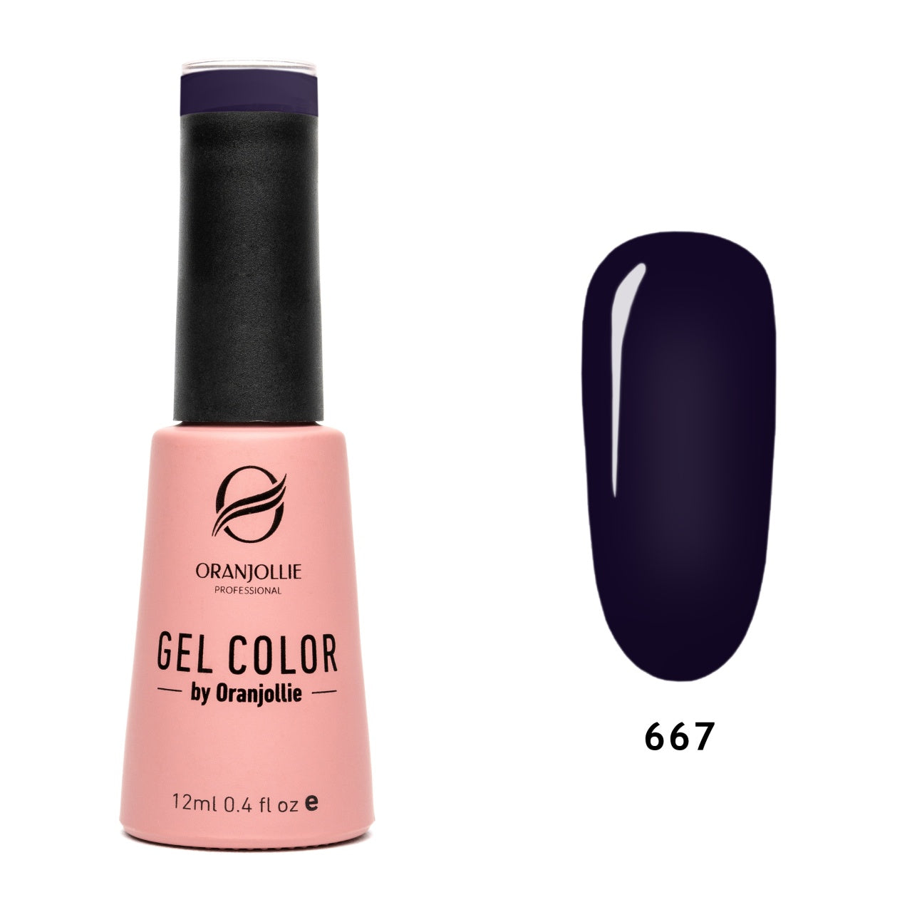 Oja semipermanenta Gel Color Nr.667 12ml Oranjollie