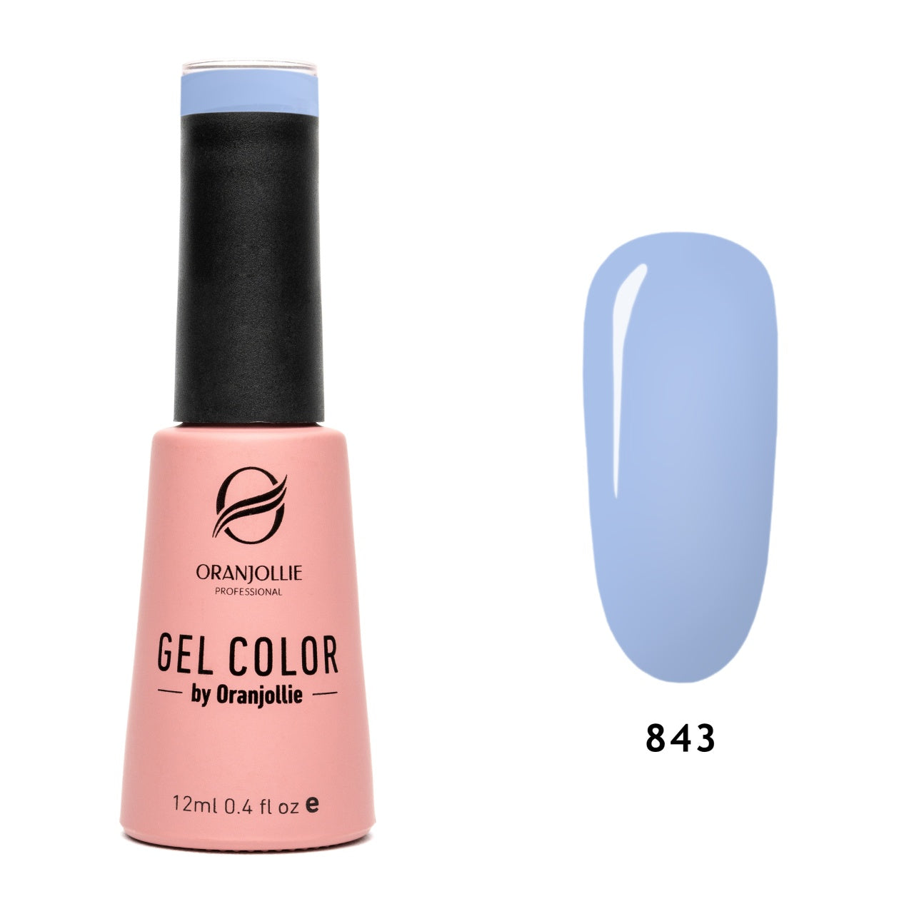 Oja semipermanenta Gel Color Nr.843 12ml Oranjollie