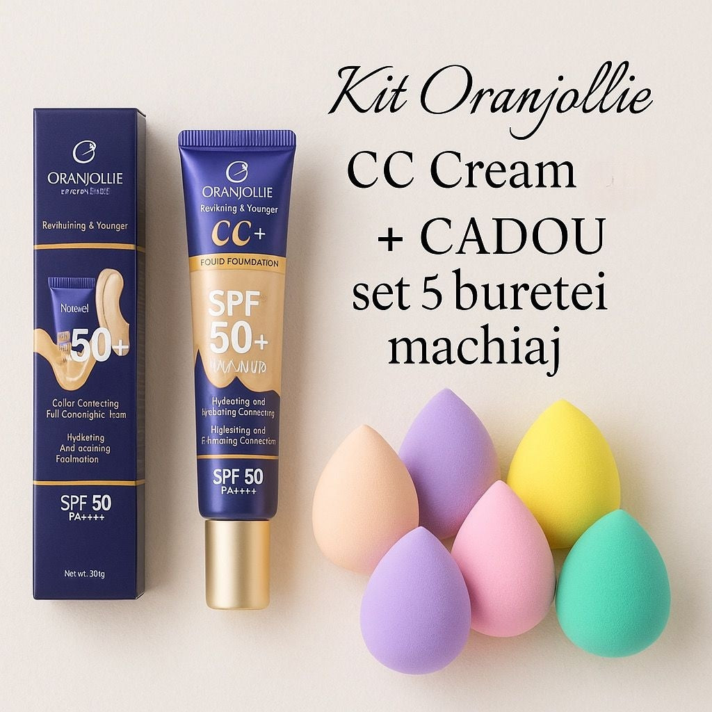 Pachet Promo CC Cream 02 + set 5 buretei Oranjollie
