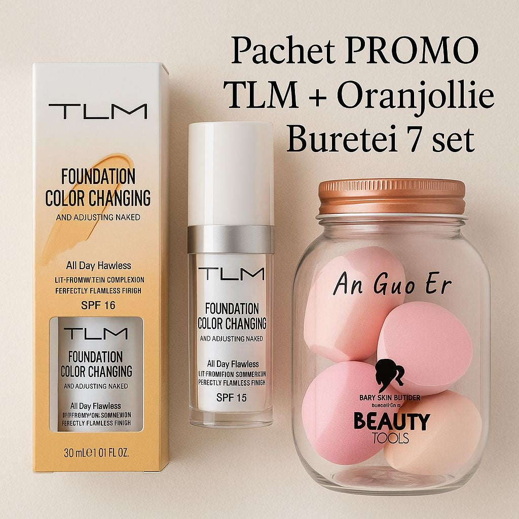Pachet Promo Fond de ten TLM + buretei 7/set Oranjollie