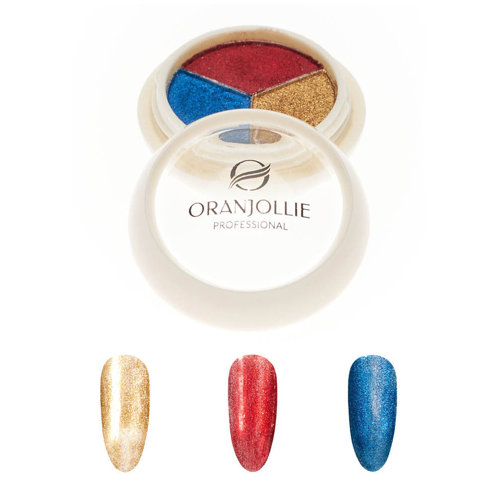 Holographic pigment palette 007 A57E Oranjollie