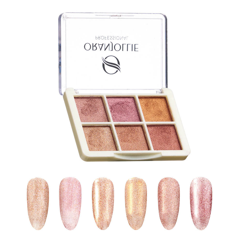 Holographic pigment palette 007 W59D Oranjollie