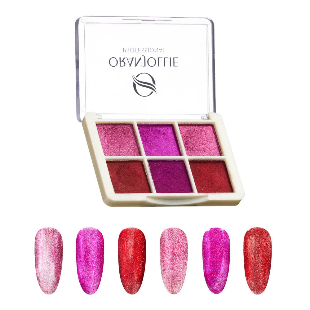 Holographic pigment palette 008 W59E Oranjollie