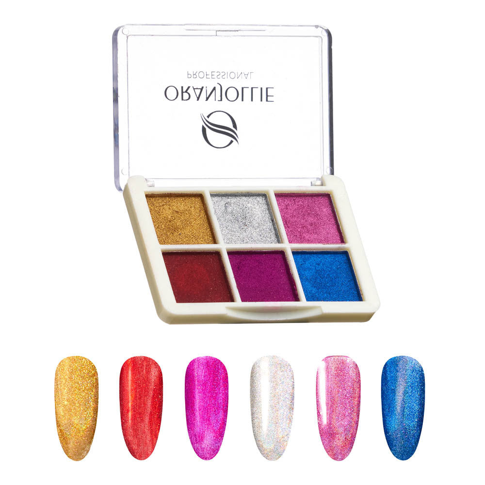 Holographic pigment palette 012 W59G Oranjollie