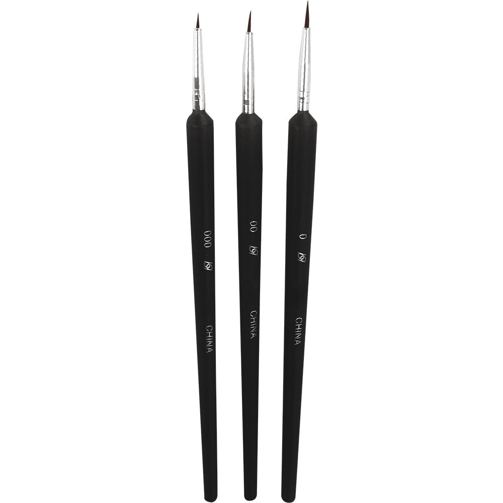 Set of 3 Oranjollie painting brushes