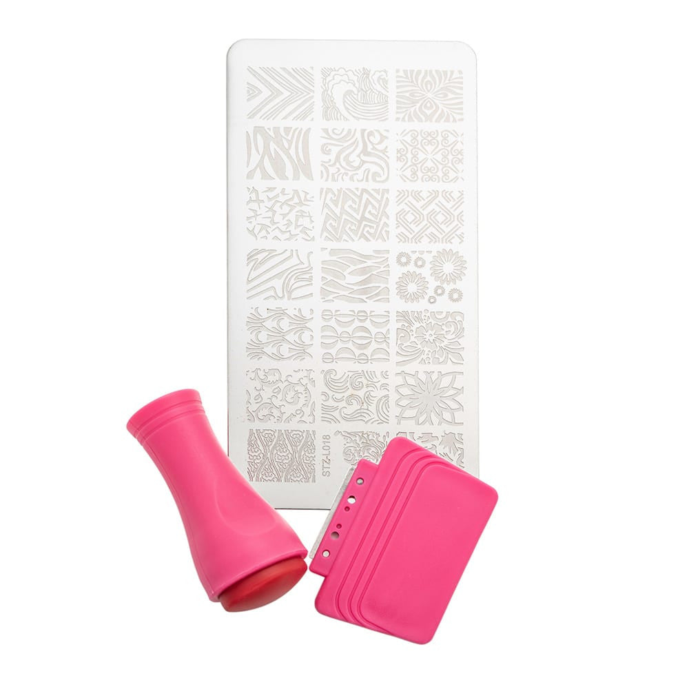 Set stampila metal dreptunghi Oranjollie