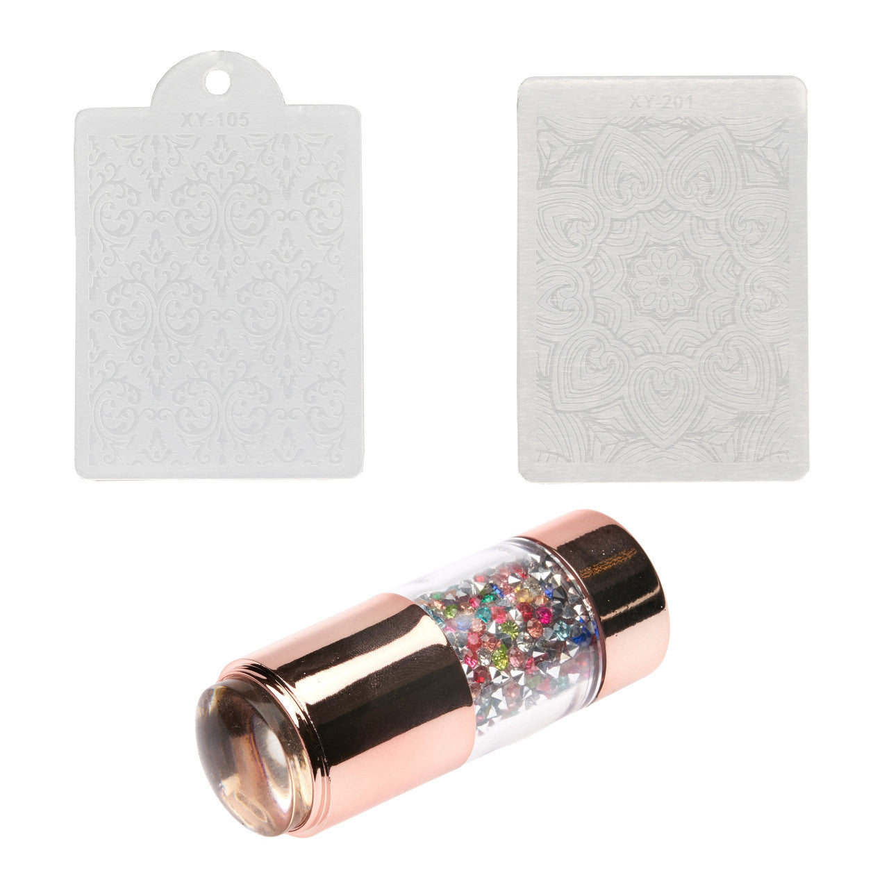 Set stampila unghii Crystal Color W7 Oranjollie