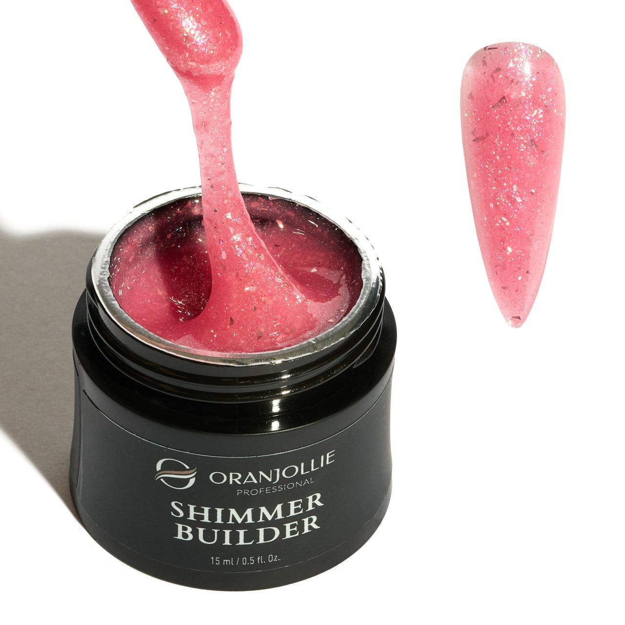 Shimmer Builder Gel Glittery Champagne 15 Oranjollie