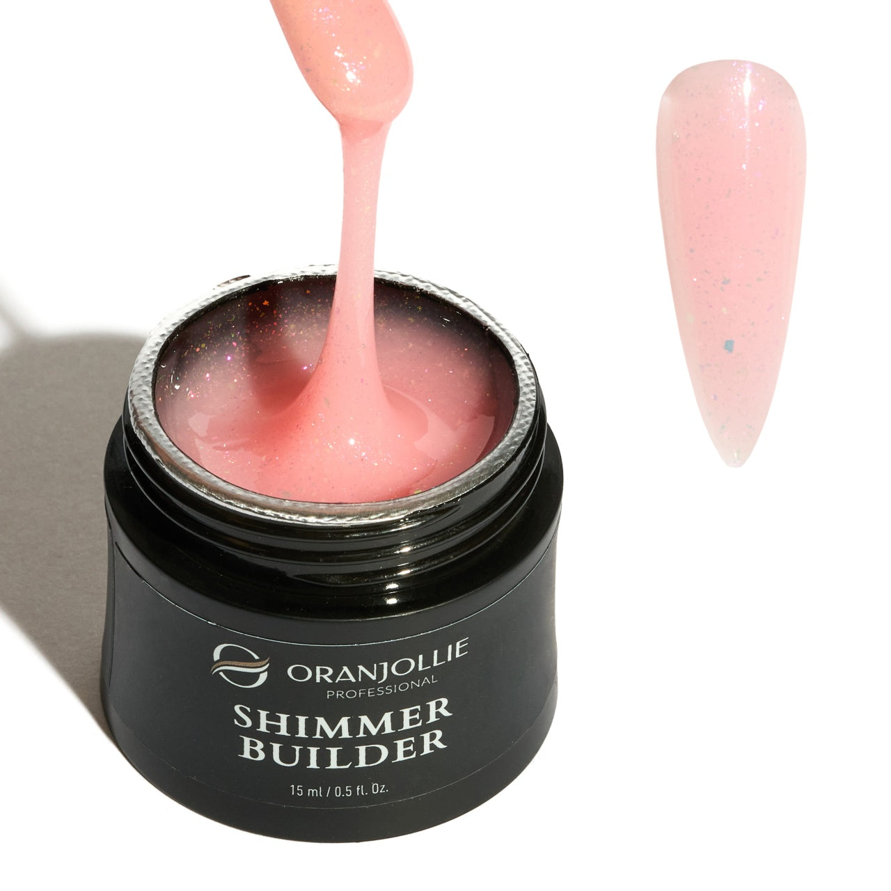 Shimmer Builder Gel Nude Flakes 15g Oranjollie