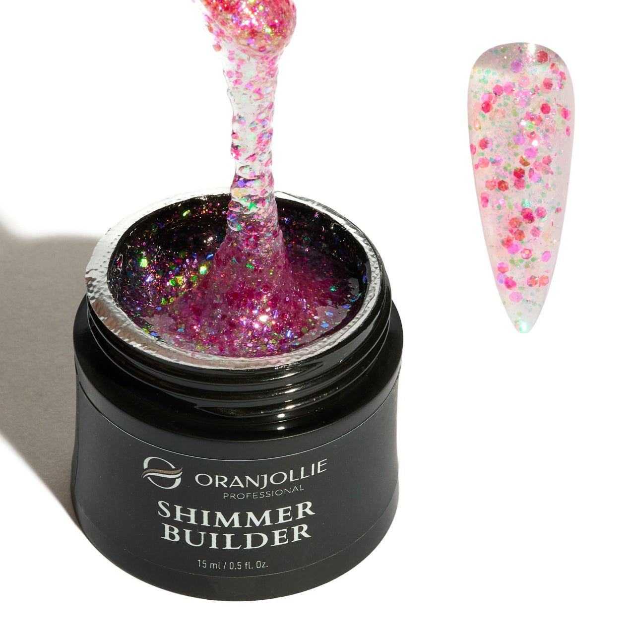 Shimmer Builder Gel Pinky sugar 15g Oranjollie