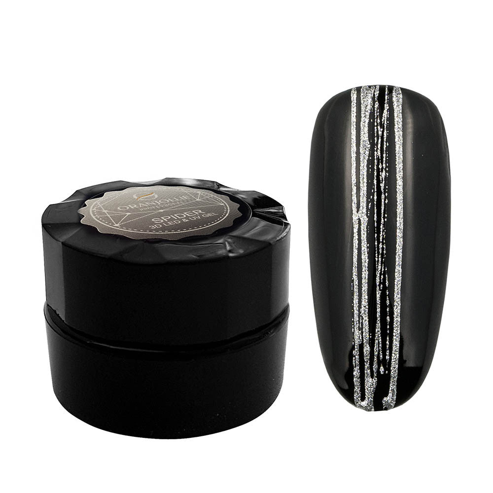 Spider Gel 3D Oranjollie Argintiu