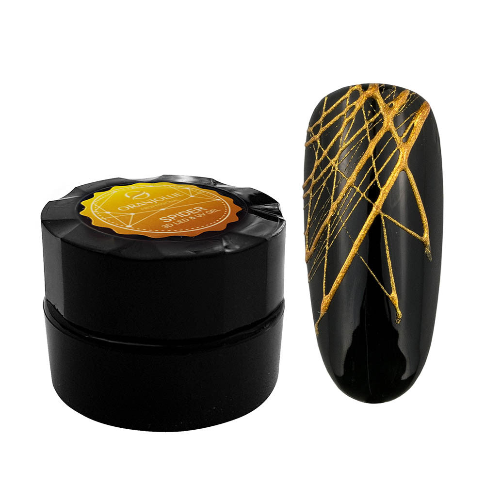Spider Gel 3D Oranjollie Auriu