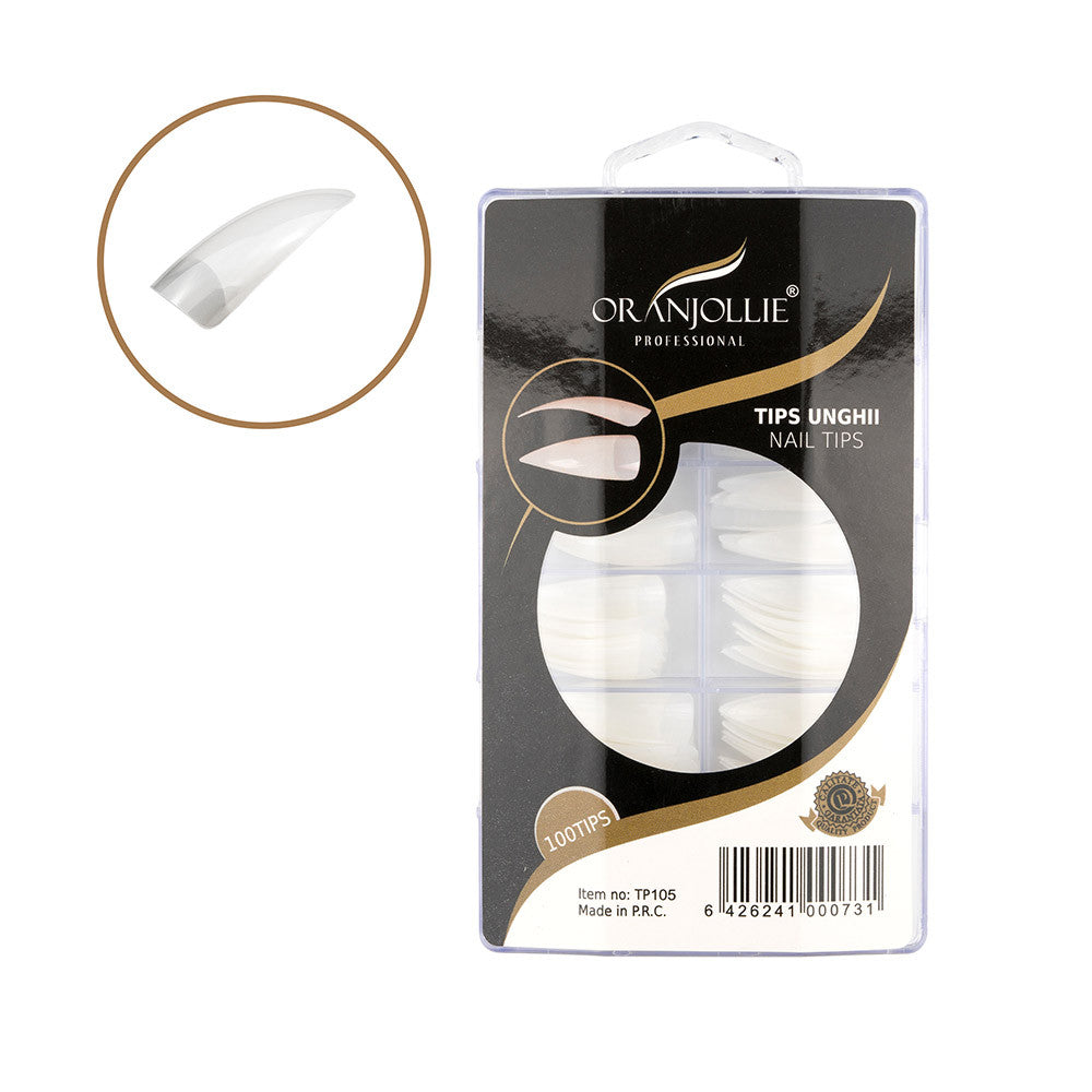 Tips Oranjollie stiletto natural 100 buc
