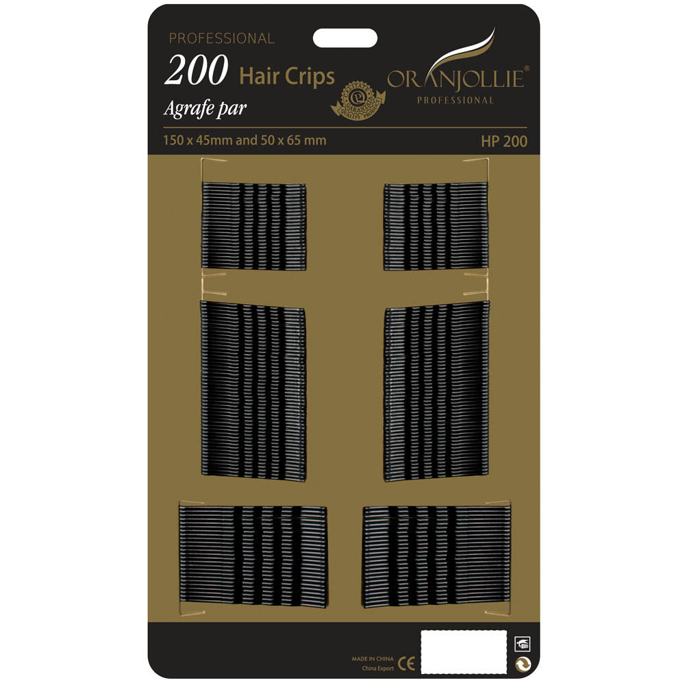 Agrafe 200/set negre Oranjollie