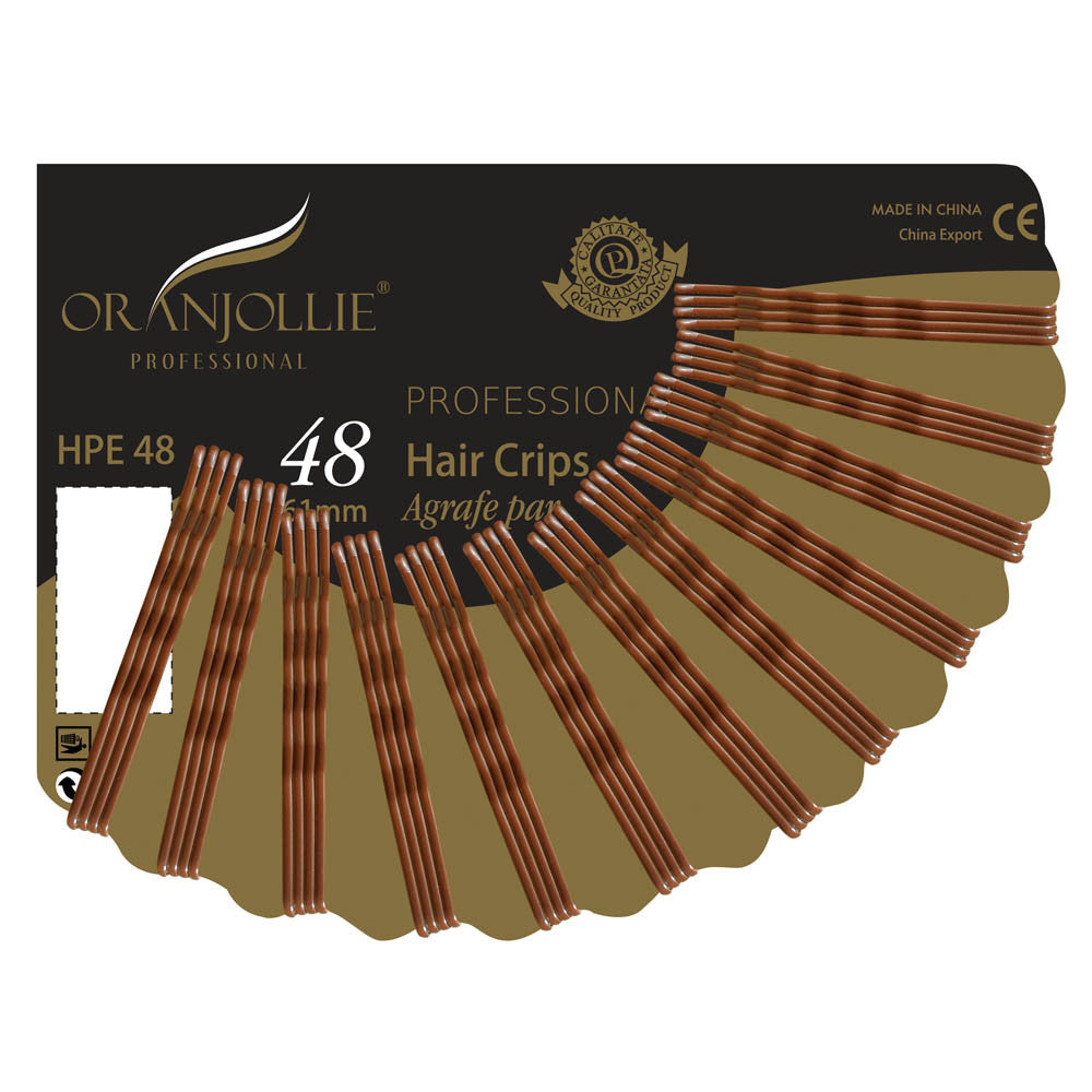 Agrafe evantai 48/set maro Oranjollie