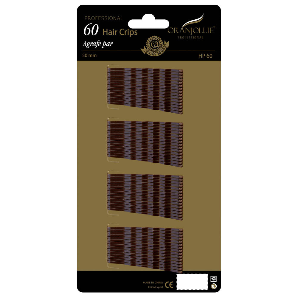 Agrafe Oranjollie maro 60 la set(50 mm)