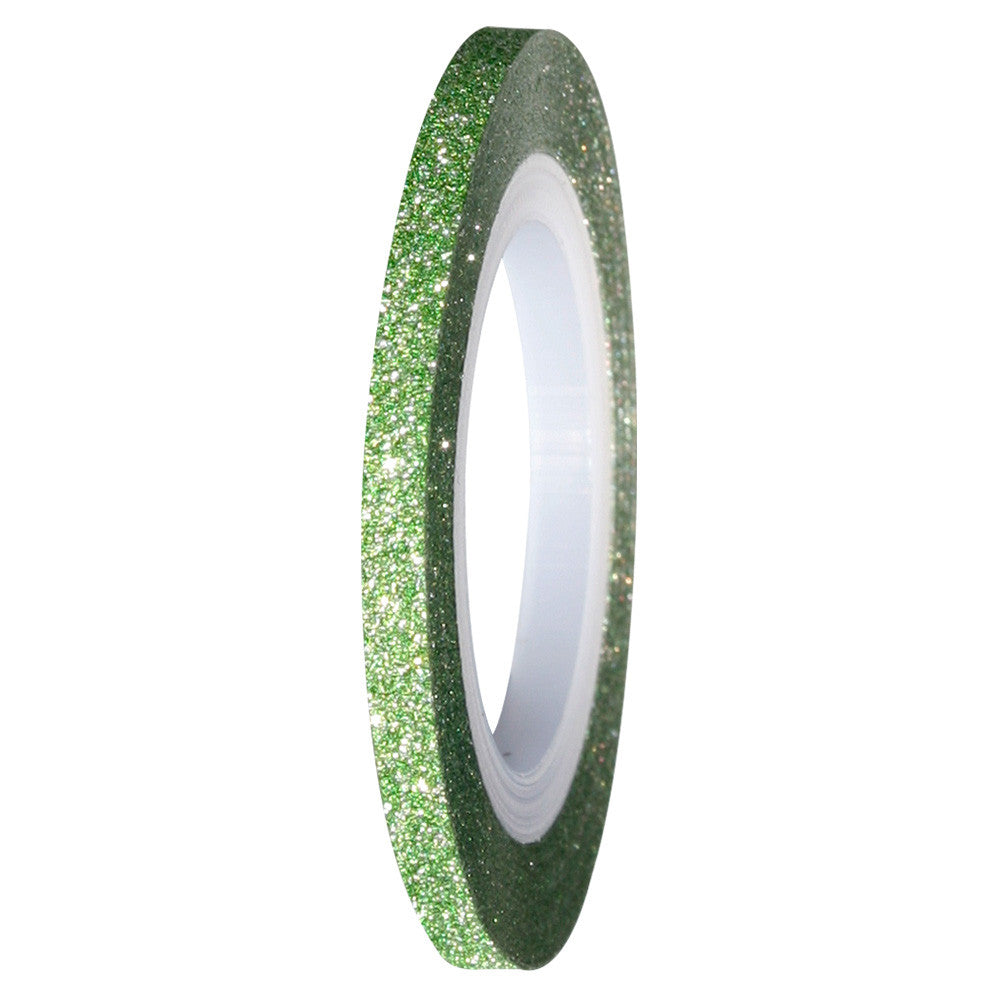 Banda metalica lata cu sclipici Verde