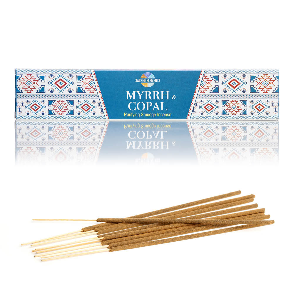 Betisoare parfumate dreptunghi Sacred Elements Myrrh & Copal 10buc