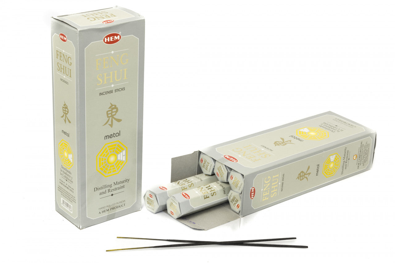 Betisoare parfumate Feng Shui Metal Set 6buc