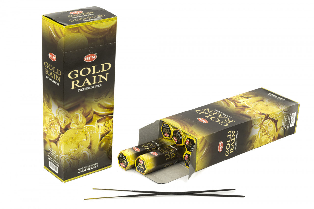 Betisoare parfumate Gold Rain Set 6buc