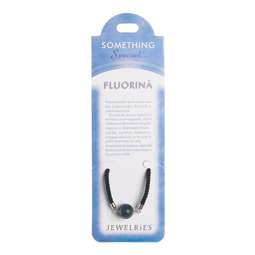 Bratara piatra semipretioasa Fluorina cu snur