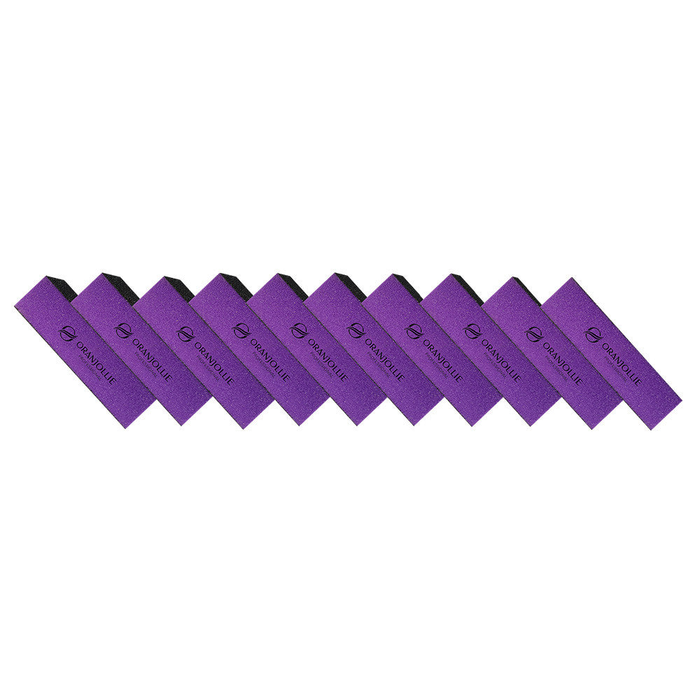 Buffer abraziv mov/negru Oranjollie - set 10 buc
